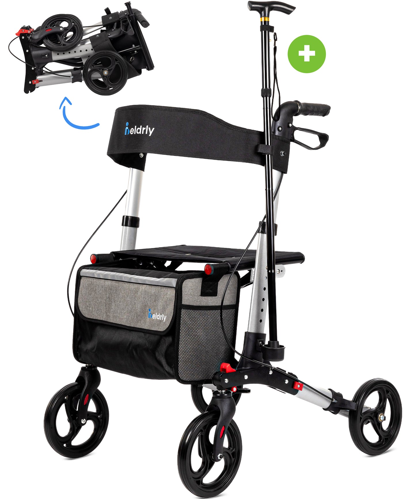 Lichtgewicht rollator + wandelstok