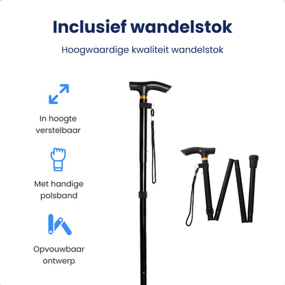 Lichtgewicht rollator + wandelstok